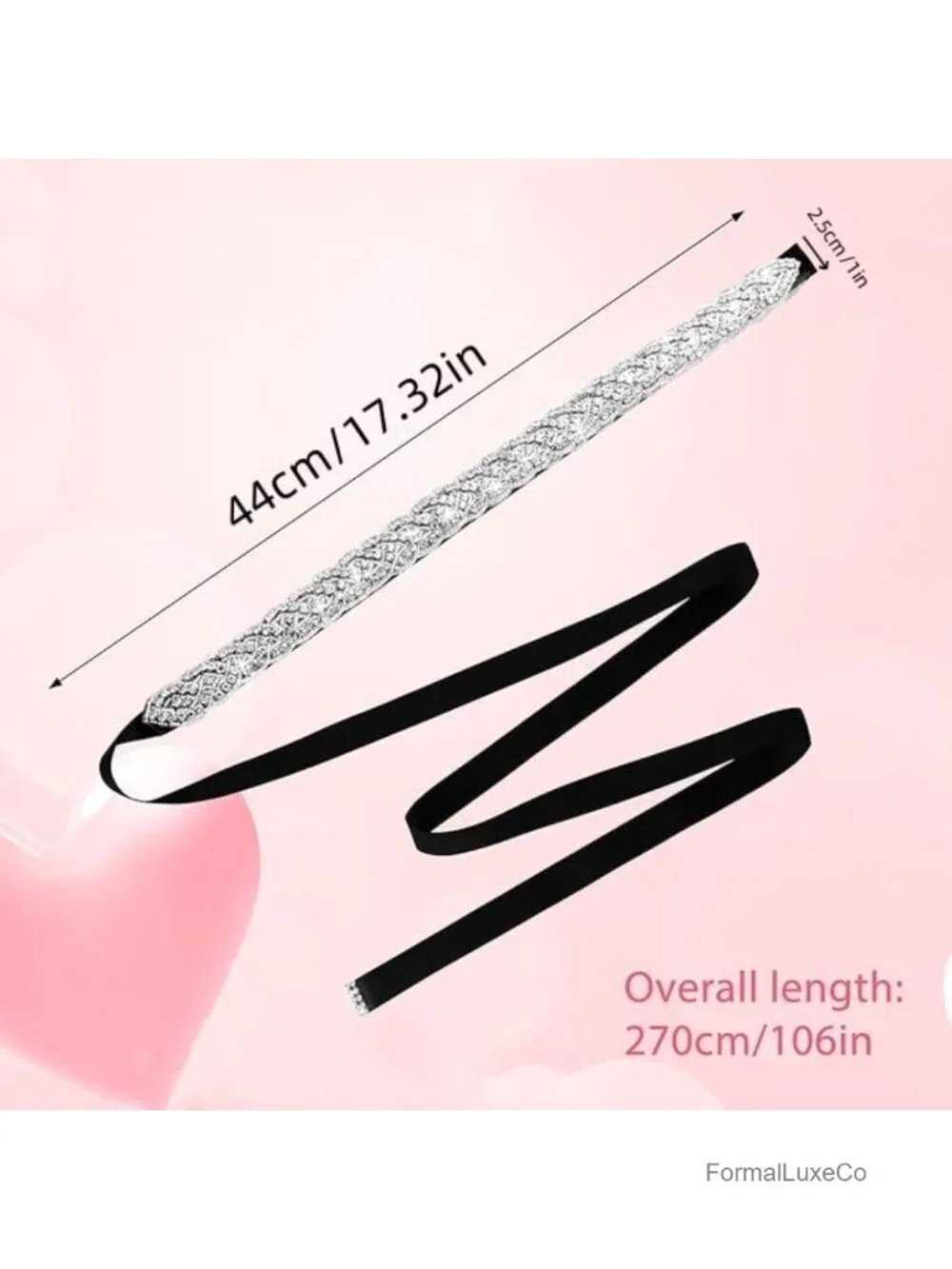 Rhinestone Sash Belt, Chevron Pattern, Wedding Dress Accessory, Adjustable